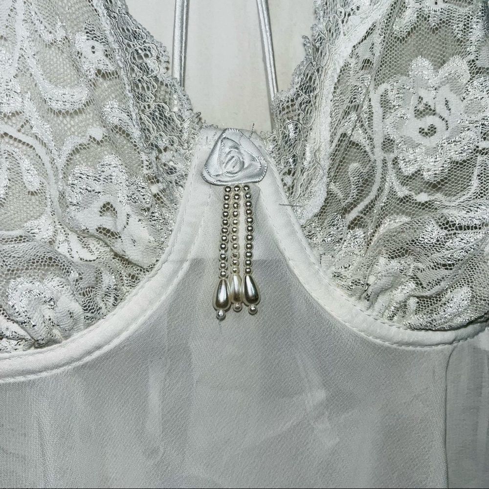 chinese dress ladies CINEMA ETOILE BRIDAL TROUSSEAU PEIGNOIR & NIGHTGOWN SET ADORNED WITH –  Vintage Clothing & Fashions main image 0